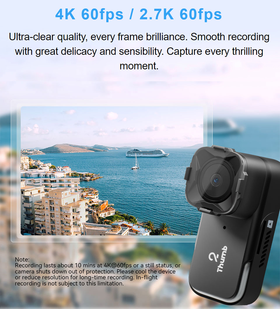 Drone Camera 4K - Neue Version RunCam Thumb 2 4K