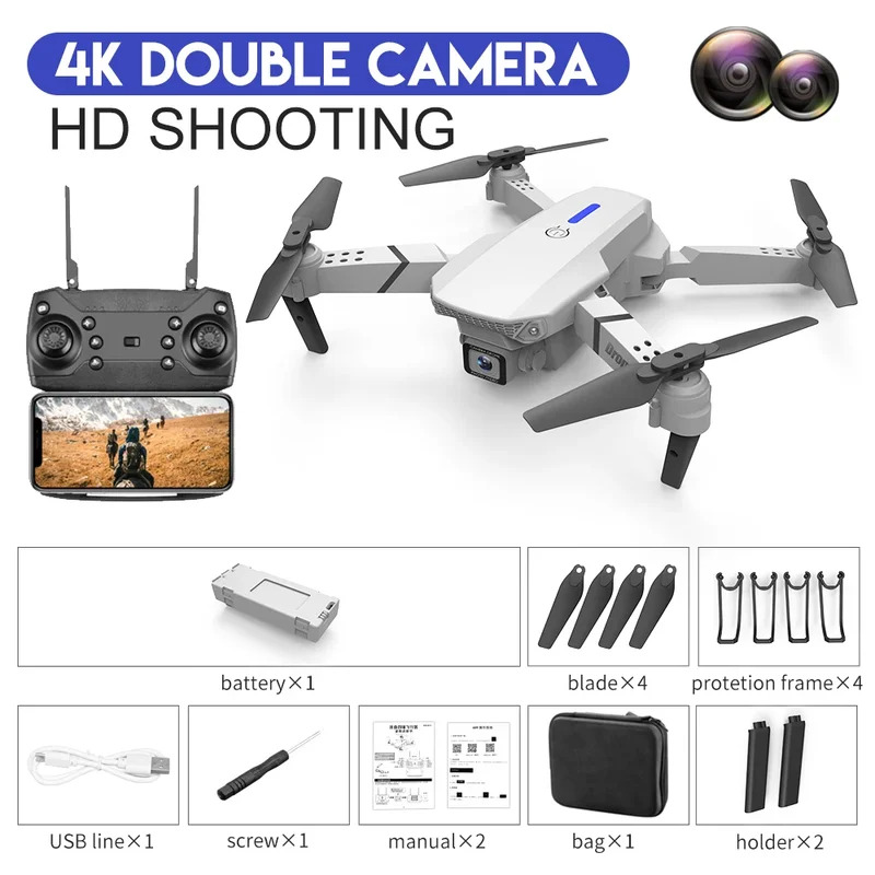 E88 ProIntelligent Folding Dro – Drone Camera 4K Bewertung und Preis